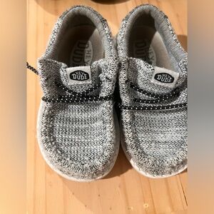 Hey Dude Kids Black and White Sneakers